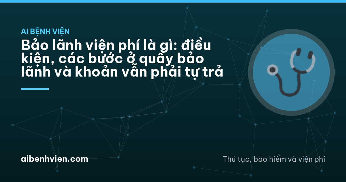 Elderly woman seated in a wheelchair beside a hospital insurance desk in Vietnam while her son leans over the counter, both seen from behind, staff blurred, clean teal walls, daylight